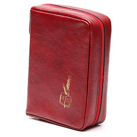 Custodie per lezionari: Custodia Messale Quotidiano pelle rossa Alfa Omega
