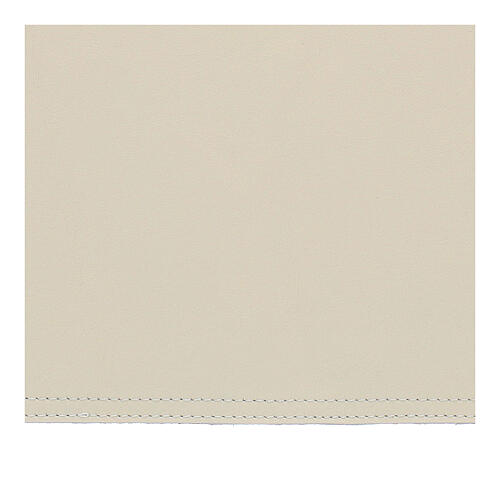 Couverture prières Missel III éd. cuir véritable blanc 2