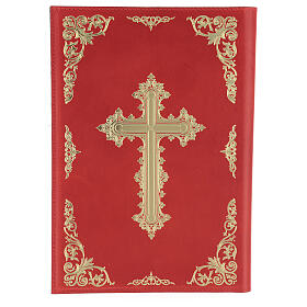 Roter Gebetbuch-Einband fűr Messbuch aus Echtleder, III. Ausgabe