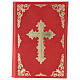Capa Orações Missal III ed. couro verdadeiro vermelho s1