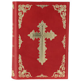 Missal cover III edition genuine red leather