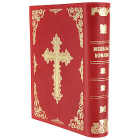 Capa Missal III edição couro verdadeiro vermelho