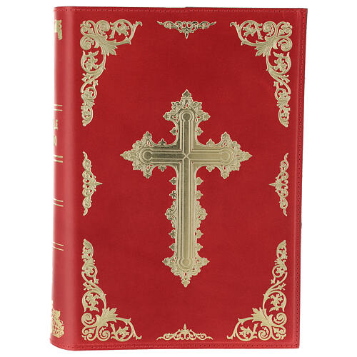 Capa Missal III edição couro verdadeiro vermelho 1