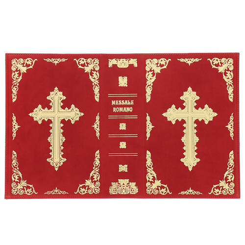 Capa Missal III edição couro verdadeiro vermelho 3