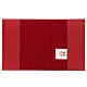 Capa Missal III edição em couro vermelho e tecido s4