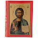 Capa Missal III edição em couro com ícone grego s1