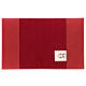 Red leather Missal cover III edition fabric s4