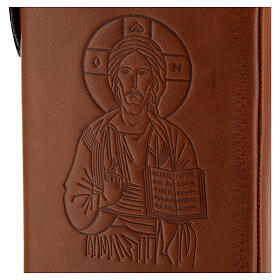 Einband aus braunem Pflanzenleder fűr das tägliche Messbuch vom Heiligen Paul, III. Ausgabe