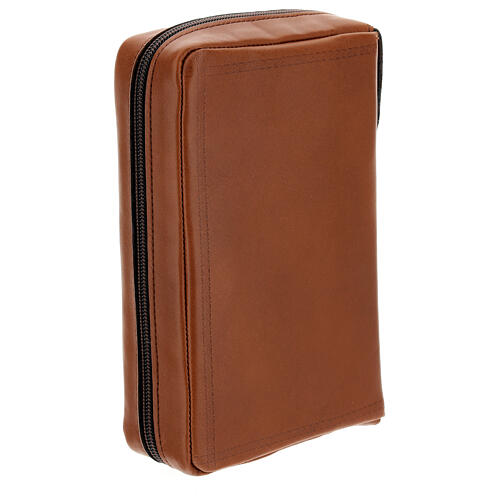 Brown vegetable-tanned leather case for Messale Quotidiano San Paolo new edition 4