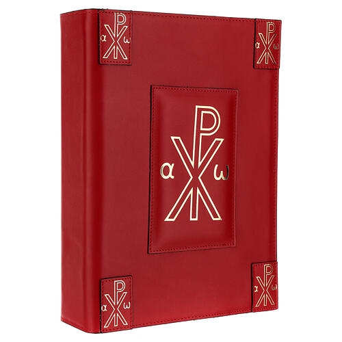Einband aus rotem Echtleder fűr rőmisches Messbuch und XP, III. Ausgabe 3
