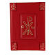 Couverture cuir véritable rouge pour Missel Romain III ÉDITION Chi-Rho s1