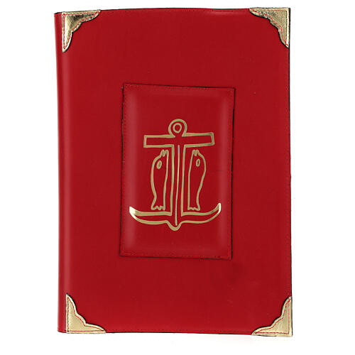 Einband aus rotem Leder fűr rőmisches Messbuch, III. Ausgabe 1