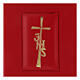 Couverture cuir véritable rouge IHS pour Missel Romain III ÉDITION s2