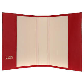 Couverture cuir rouge Jésus pour Missel Romain III ÉDITION s5