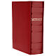 Missal cover III Vatican edition red with Alpha Omega print in real leather s2