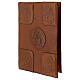 Roman Missal Cover III edition Alpha Omega brown leather s4