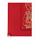 Einband fűr rőmisches Messbuch (III. Ausgabe) aus rotem Echtleder mit Christus Pantokrator s3