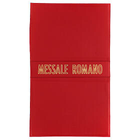 Cover for Messale Romano III edition, red real leather 28x20 cm