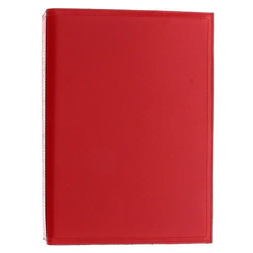 Cover for Messale Romano III edition, red real leather 28x20 cm 3