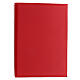 Cover for Messale Romano III edition, red real leather 28x20 cm s3
