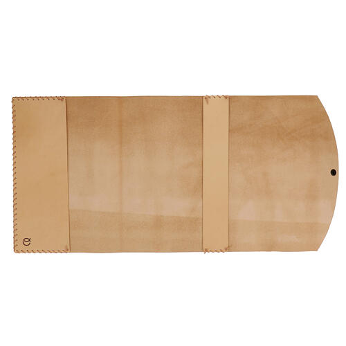 Custodia cuoio Messale III ed. decoro Tau San Francesco 25x20x5 cm 2