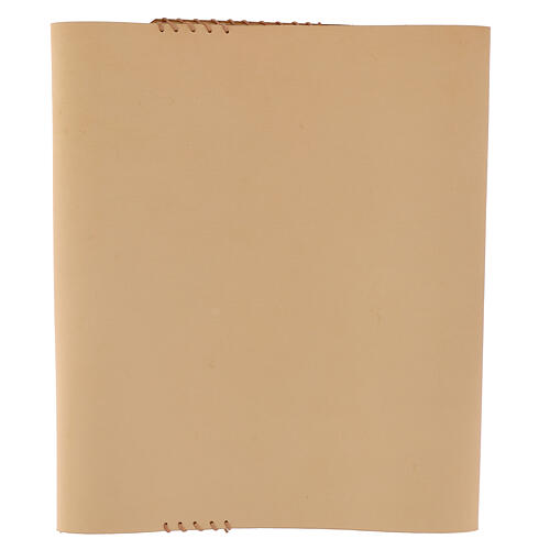 Custodia cuoio Messale III ed. decoro Tau San Francesco 25x20x5 cm 3