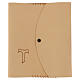 Custodia cuoio Messale III ed. decoro Tau San Francesco 25x20x5 cm s1