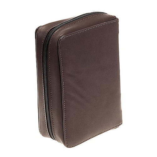 Bible cover in leather with zip fastener 3