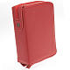 Bible cover in leather with zip fastener s7