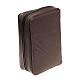 Bible cover in leather with zip fastener s10