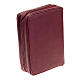 Bible cover in leather with zip fastener s11