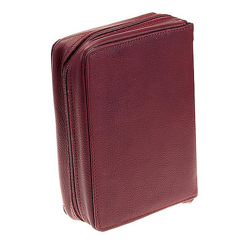 Bible cover in leather with zip fastener 11