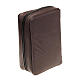 Bible cover in leather with zip fastener s10