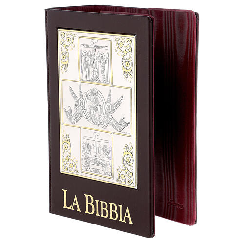 Bible cover with The Resurrection silver plated plate 4