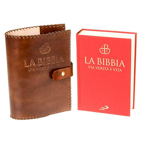Leather slipcase for "Bibbia Via Verità e Vita" 4