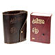 Deckel Leder Jerusalem Bibel gross mit Knopf s3