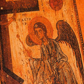 Capa Bíblia couro verdadeiro ícone anjos