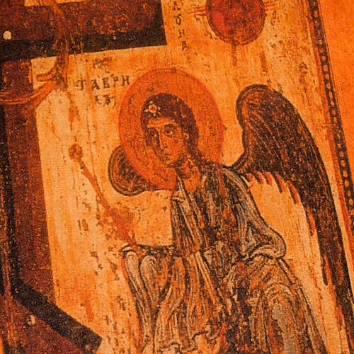 Capa Bíblia couro verdadeiro ícone anjos 2