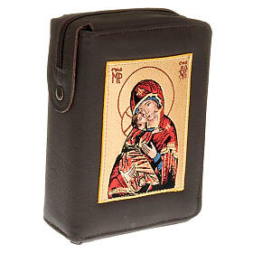 Einband fűr die Bibel von Jerusalem mit Abbildung der Madonna von Vladimir