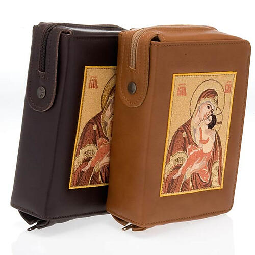Einband fűr die Bibel von Jerusalem mit Abbildung der Madonna von Zärtlichkeit 1