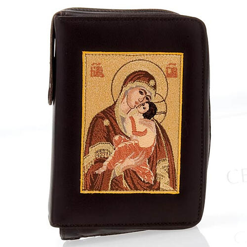 Einband fűr die Bibel von Jerusalem mit Abbildung der Madonna von Zärtlichkeit 3