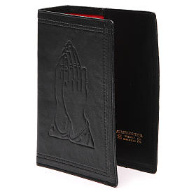 Couverture Bible Jérusalem cuir noir Mains Jointes