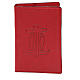 Mappe fűr die Bibel von Jerusalem aus rotem Leder mit Rettungsanker s1