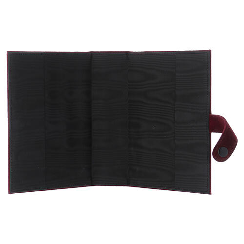 Funda Biblia Jerusalén cuero gamuzado burdeos 4