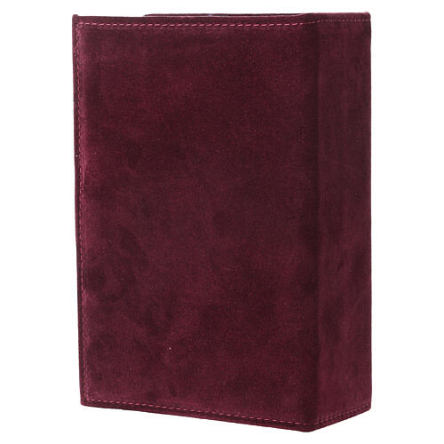 Capa para Bíblia Jerusalém camurça cor de vinho 4