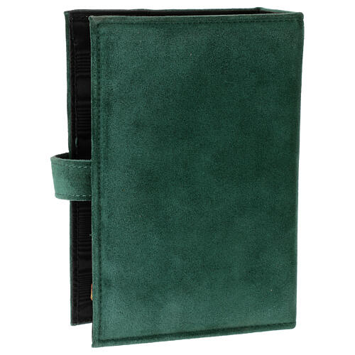 Custodia Bibbia Gerusalemme pelle scamosciata verde 4