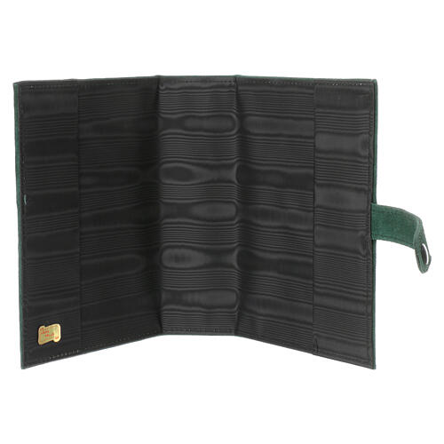 Custodia Bibbia Gerusalemme pelle scamosciata verde 5