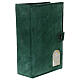 Custodia Bibbia Gerusalemme pelle scamosciata verde s2