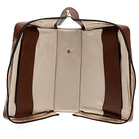 Couverture cuir végétal marron pour Nouvelle Bible San Paolo 2020 s5