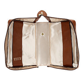 Couverture cuir végétal marron Vierge de Kiko pour Nouvelle Bible San Paolo 2020 s5